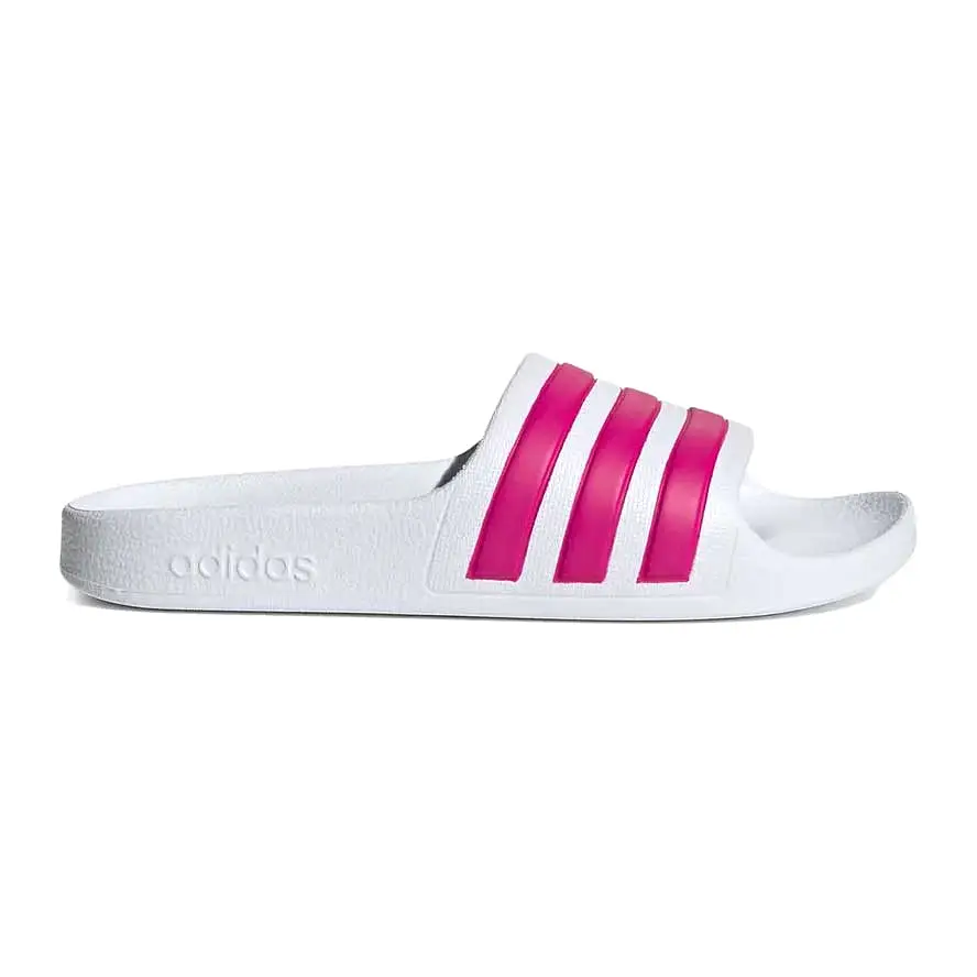 Adidas Girl's Adilette Aqua White/Pink