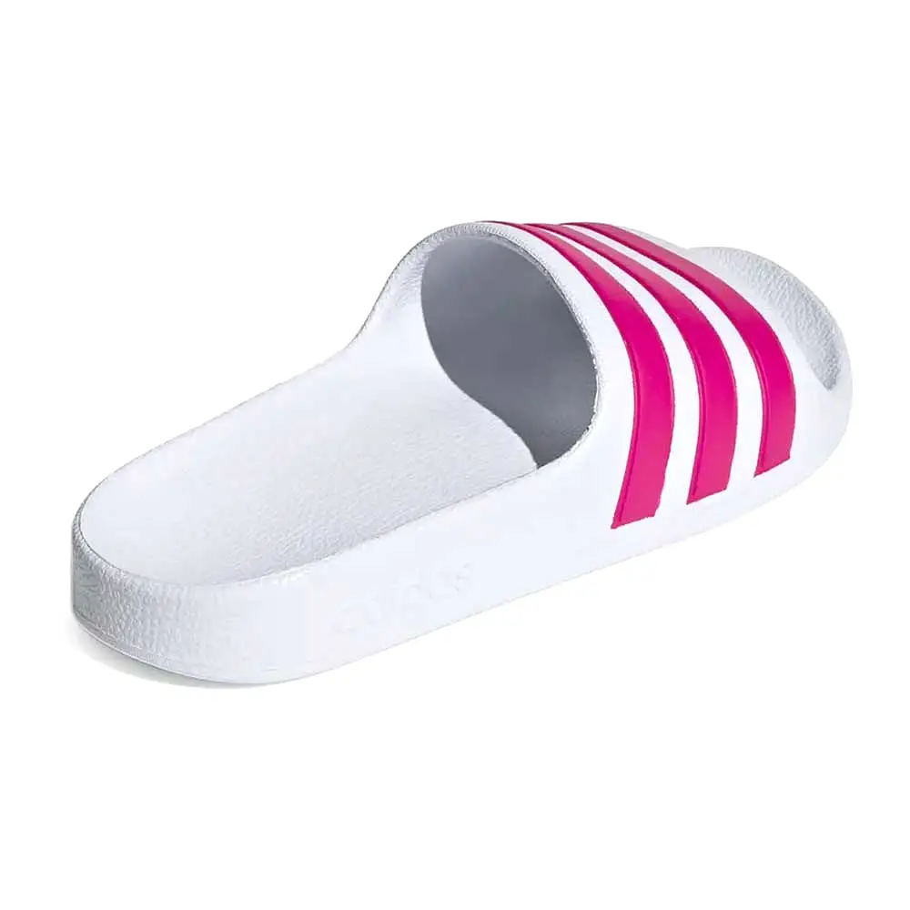 Adidas Girl's Adilette Aqua White/Pink