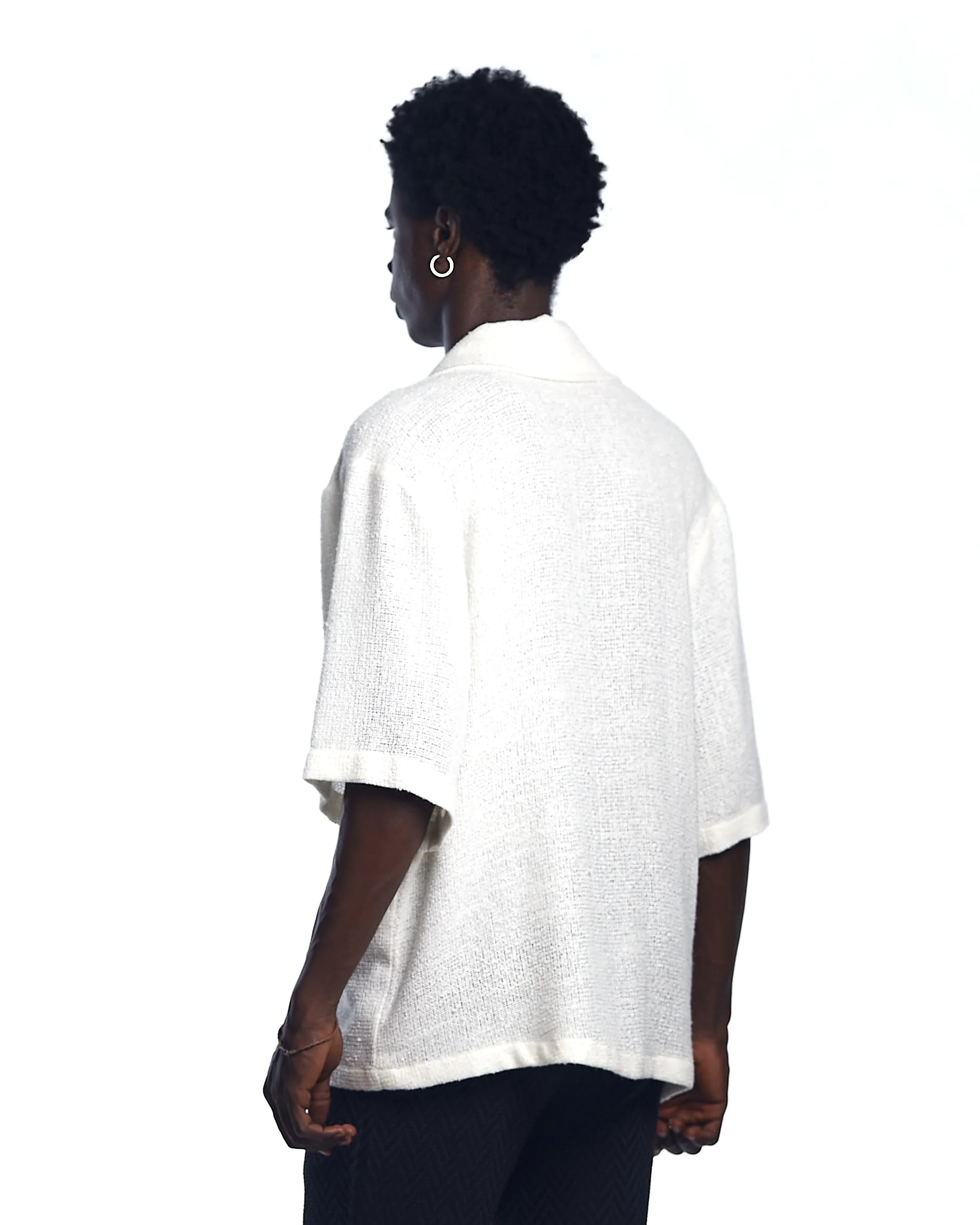 AJABENG Asiakwa Cotton-Knit Lapel Shirt