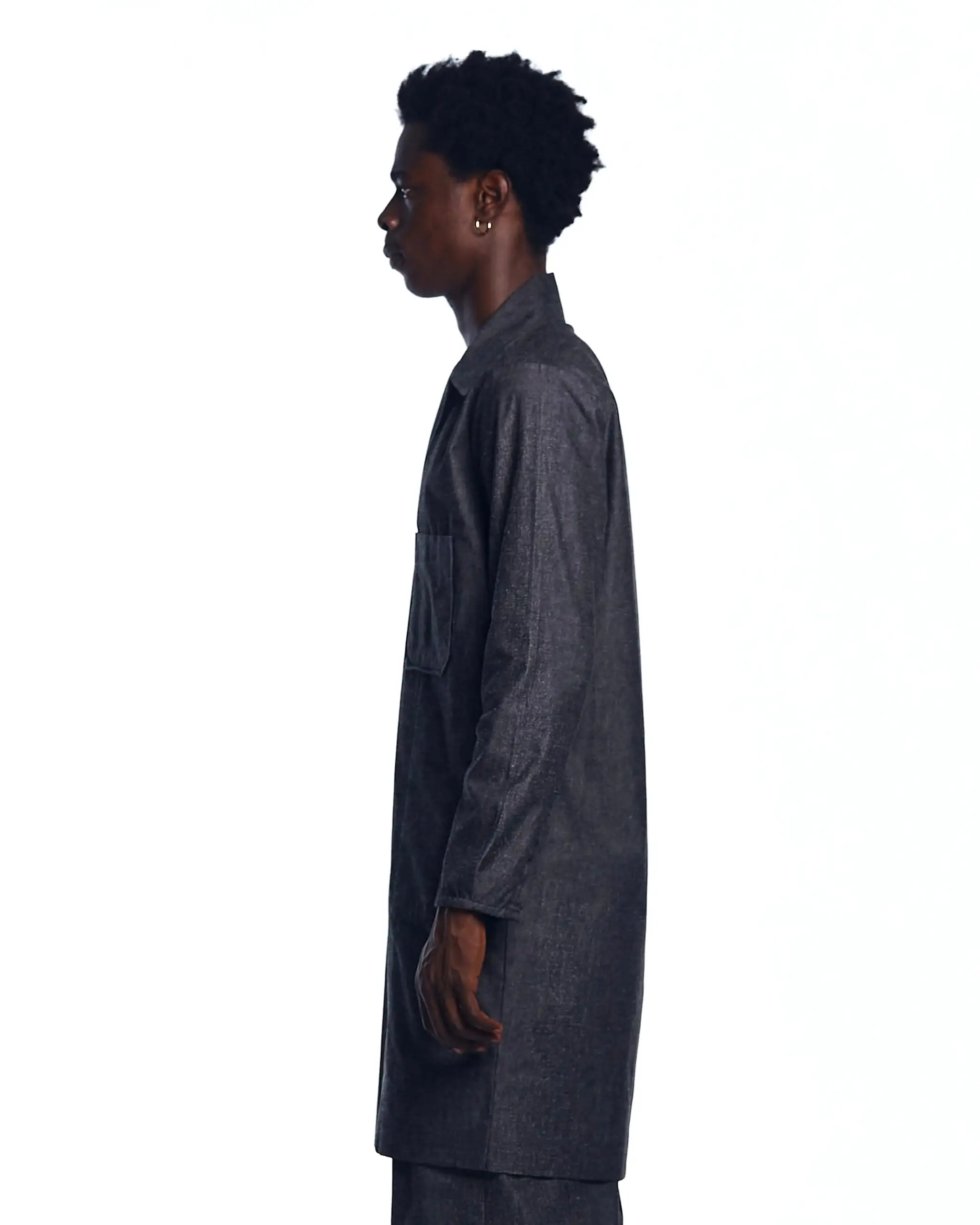 AJABENG Ebo Cotton Blend Lapel Kaftan