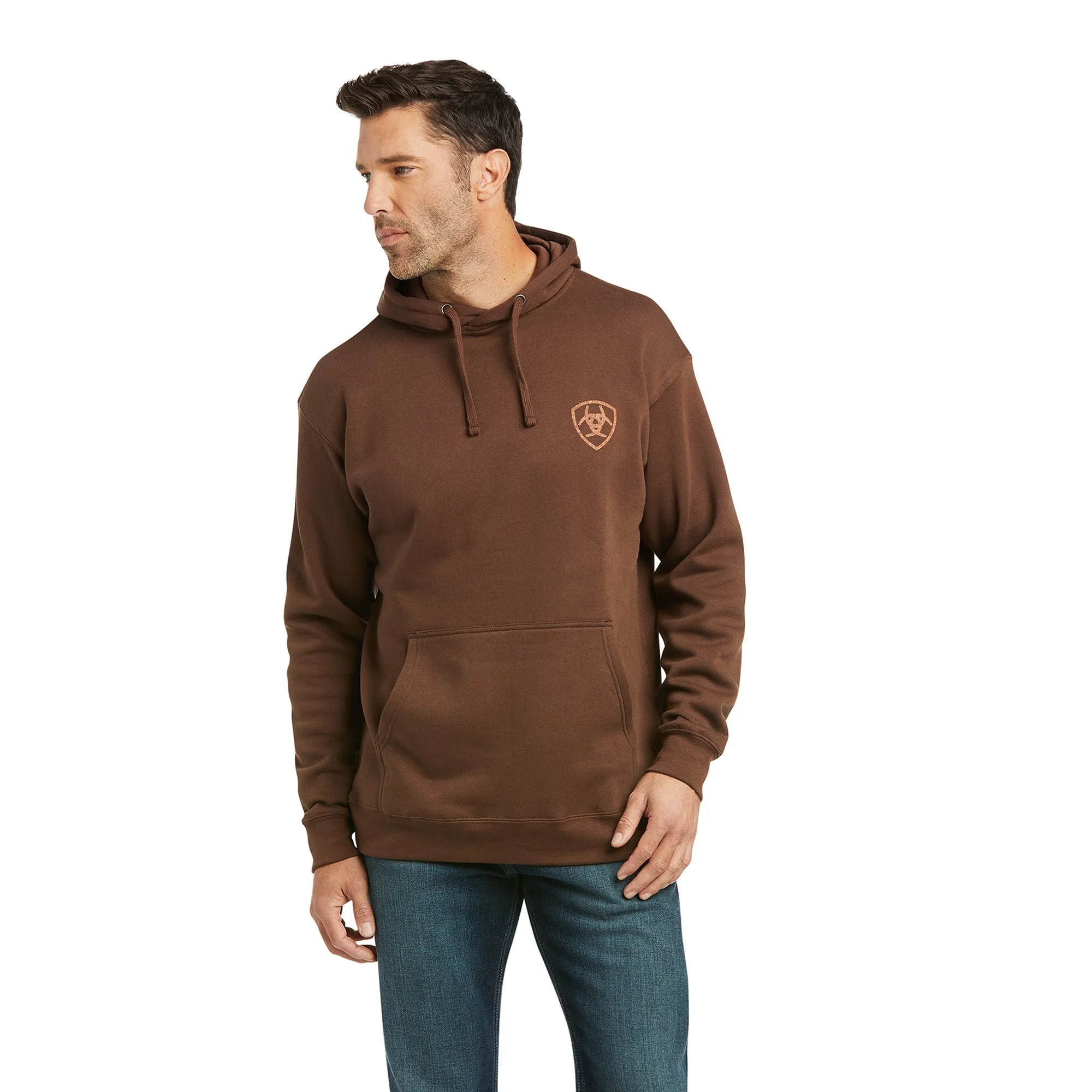 Ariat Patriot 2.0 Hoodie Tan/Dark Brown