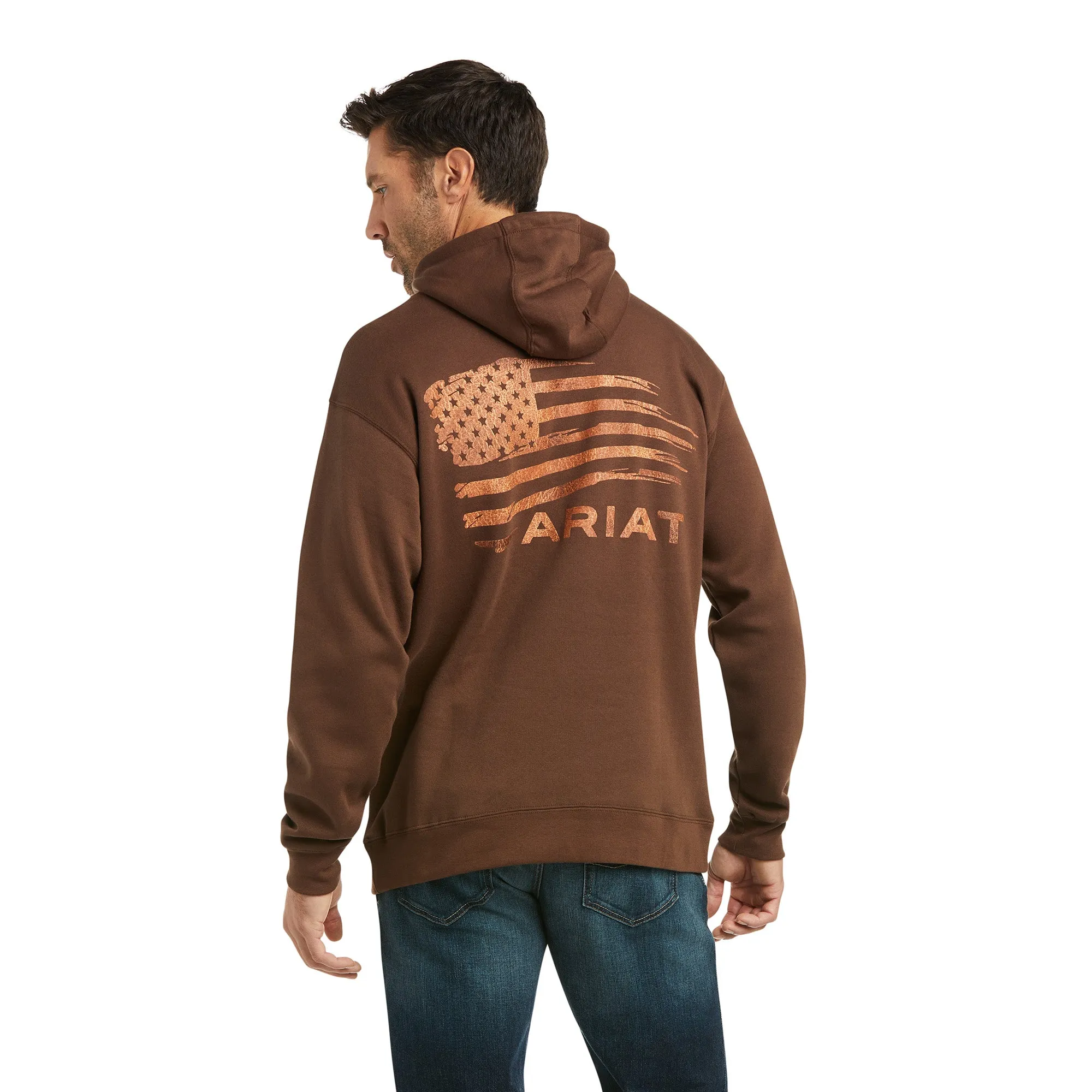 Ariat Patriot 2.0 Hoodie Tan/Dark Brown