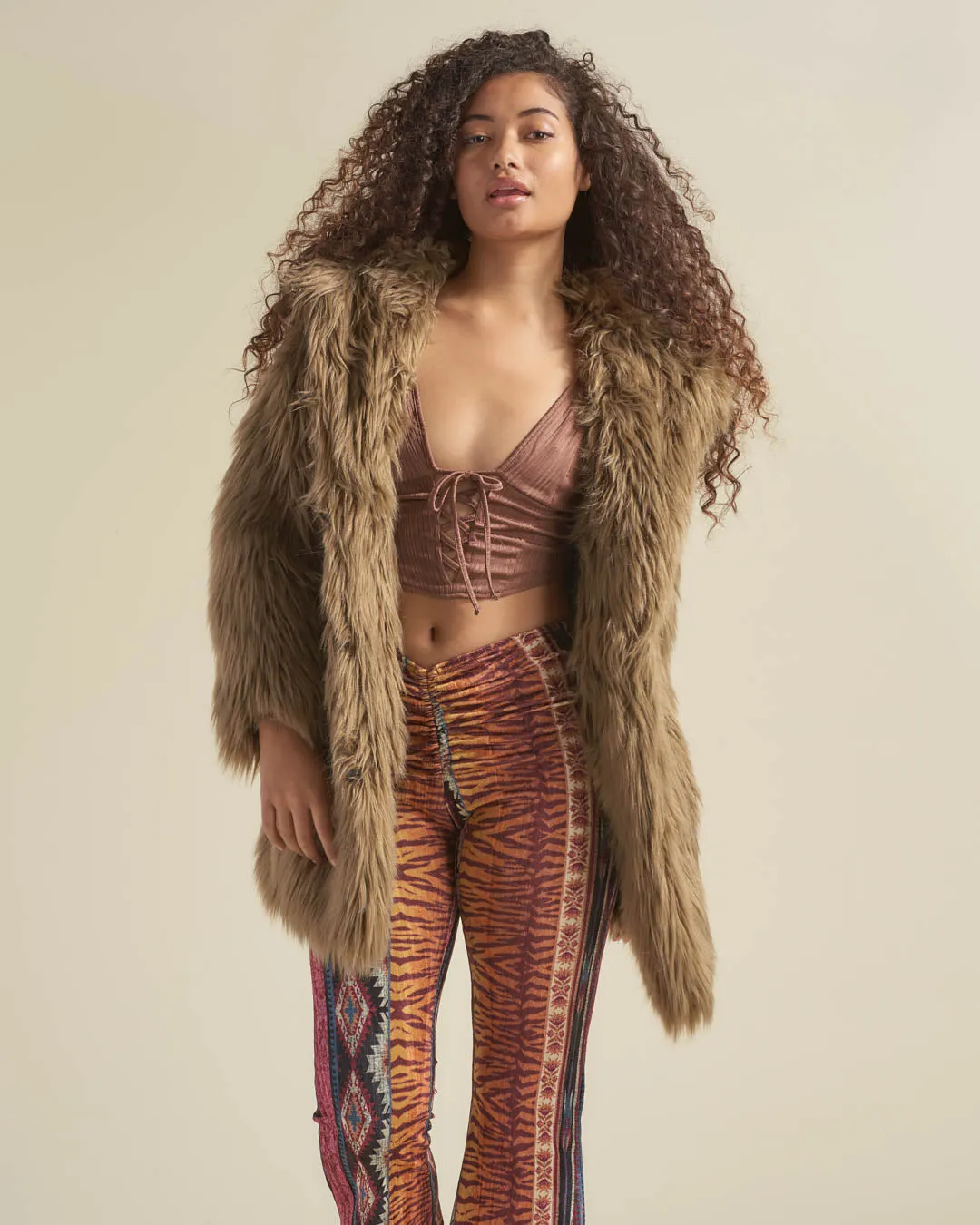 Ash Wolf Classic Faux Fur Coat | Women's