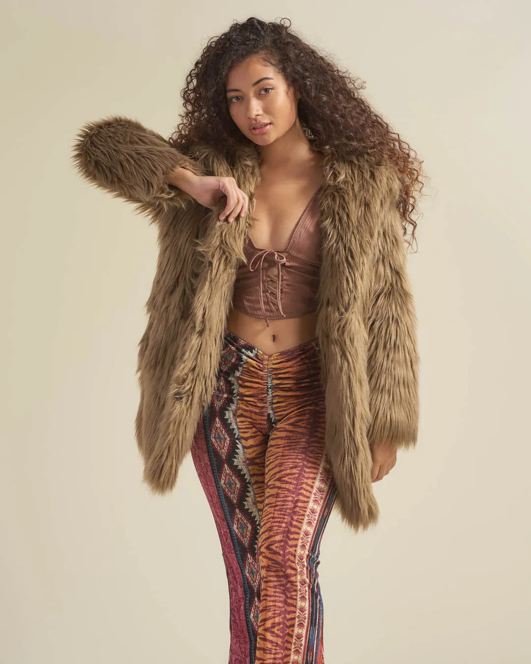 Ash Wolf Classic Faux Fur Coat | Women's