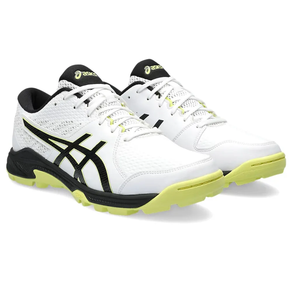 ASICS Men's Gel-Peake 2 Cricket Shoe (White/Glow Yellow)