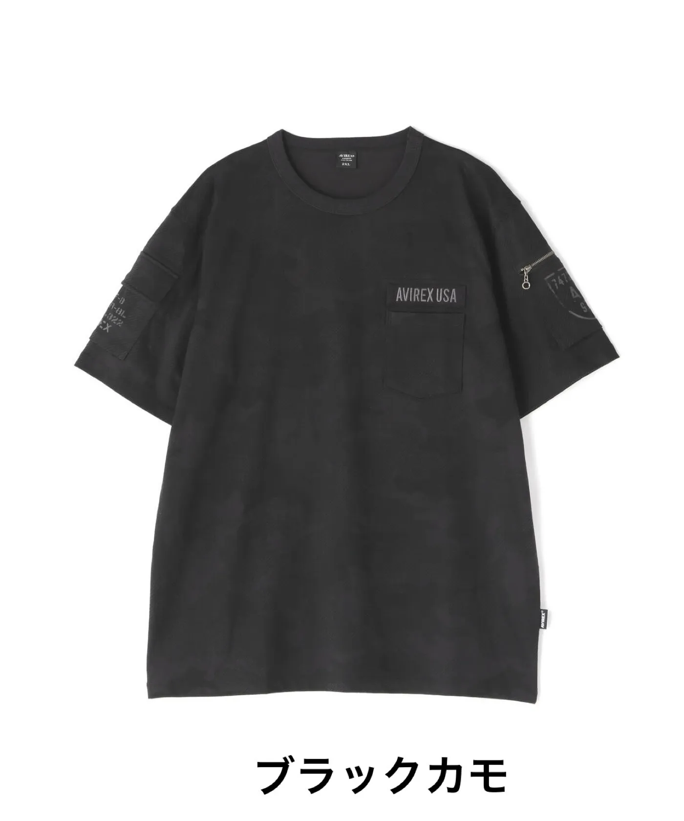 AVIREX  |Street Style Plain Cotton Short Sleeves Logo T-Shirts