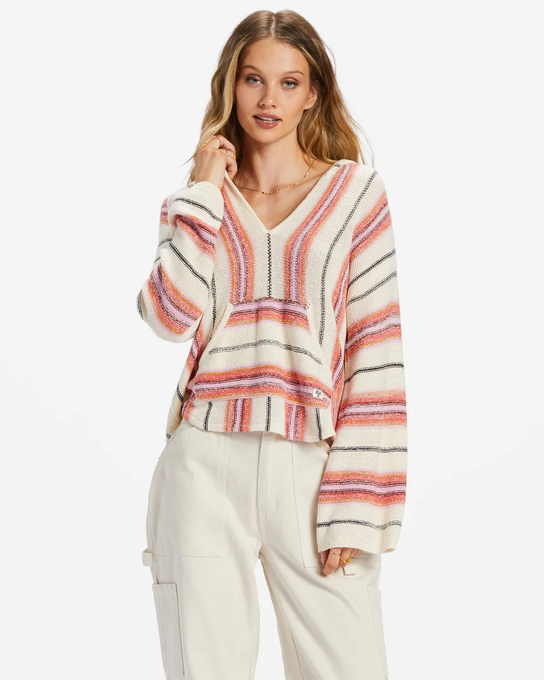 Baja Beach Hooded Sweater - Red Rock