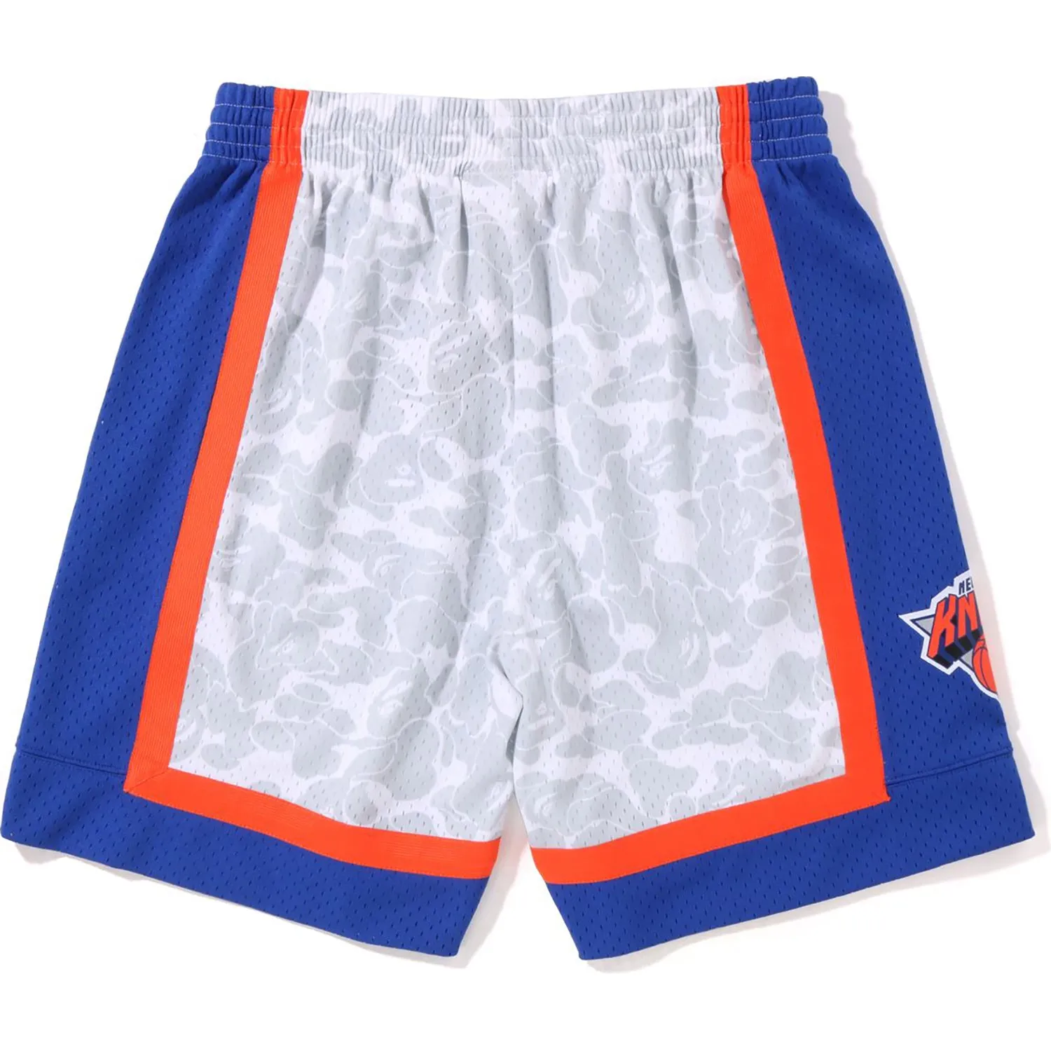 BAPE X MITCHELL & NESS NEW YORK KNICKS JERSEY SHORTS MENS