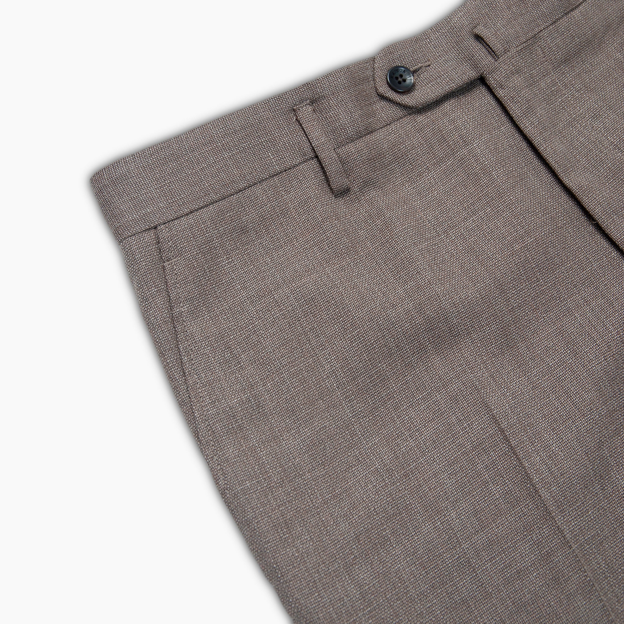 Bazile Non Folded Bermuda Luxury Hopsack Wool