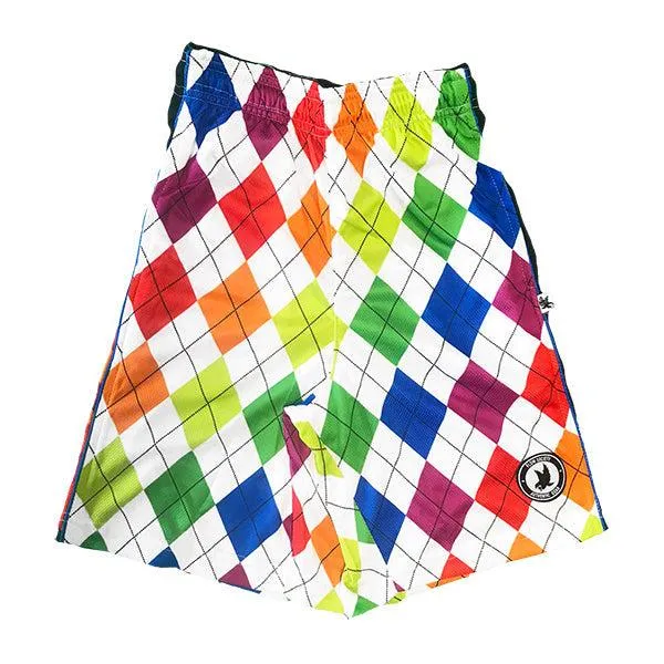 Boys New Neon Argyle Short