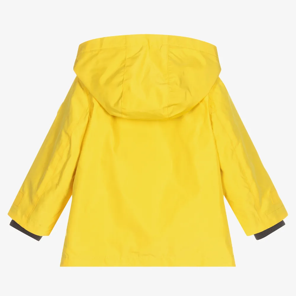 Boys Yellow Hooded Coat