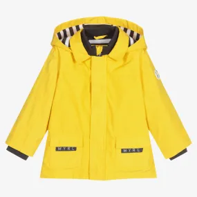 Boys Yellow Hooded Coat