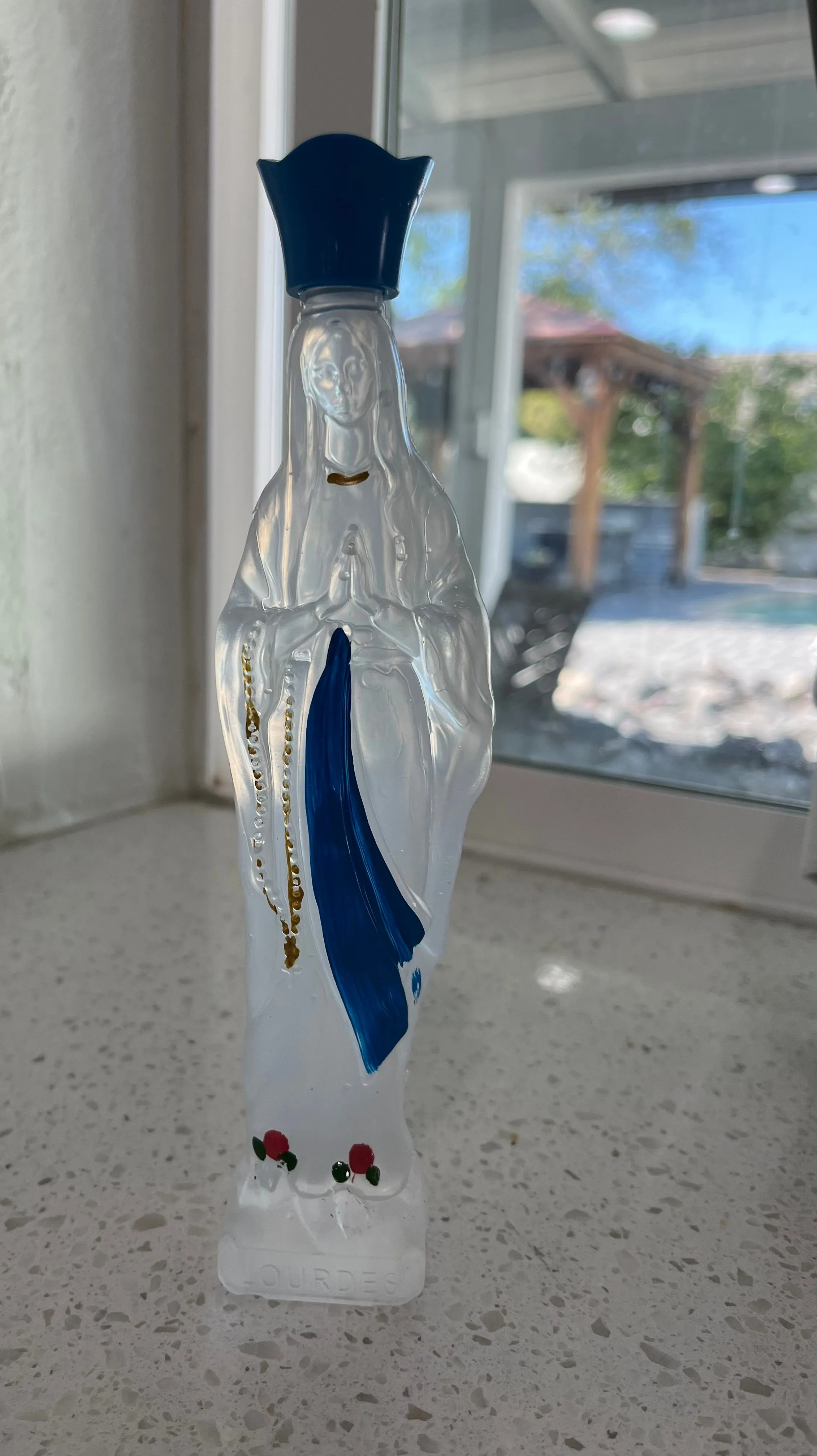 BRAND NEW! - Lourdes Bottle (11 ounces) filled with actual water from the Spring at the Grotto in Lourdes, France - Available wh