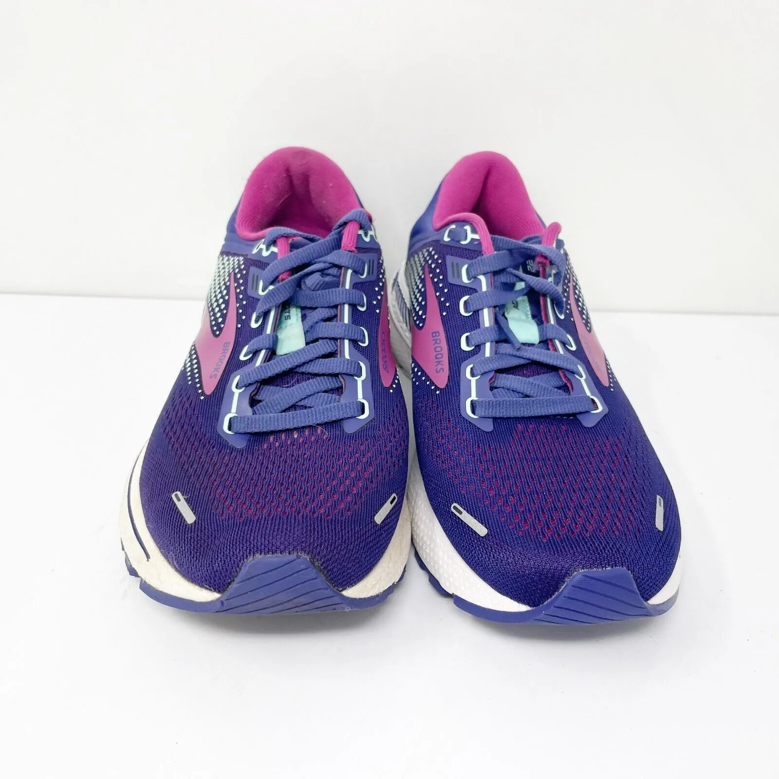 Brooks Womens Adrenaline GTS 22 1203531B403 Blue Running Shoes Sneakers Sz 8.5 B