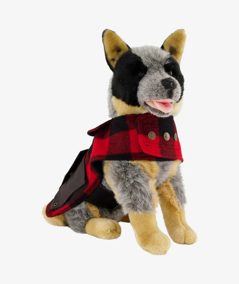 Buy Classic Wool Dog Coat in Red/Black Check - Swanndri NZ