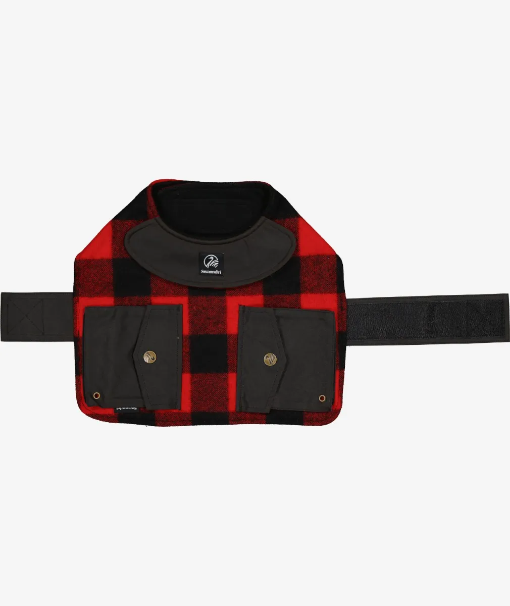 Buy Classic Wool Dog Coat in Red/Black Check - Swanndri NZ