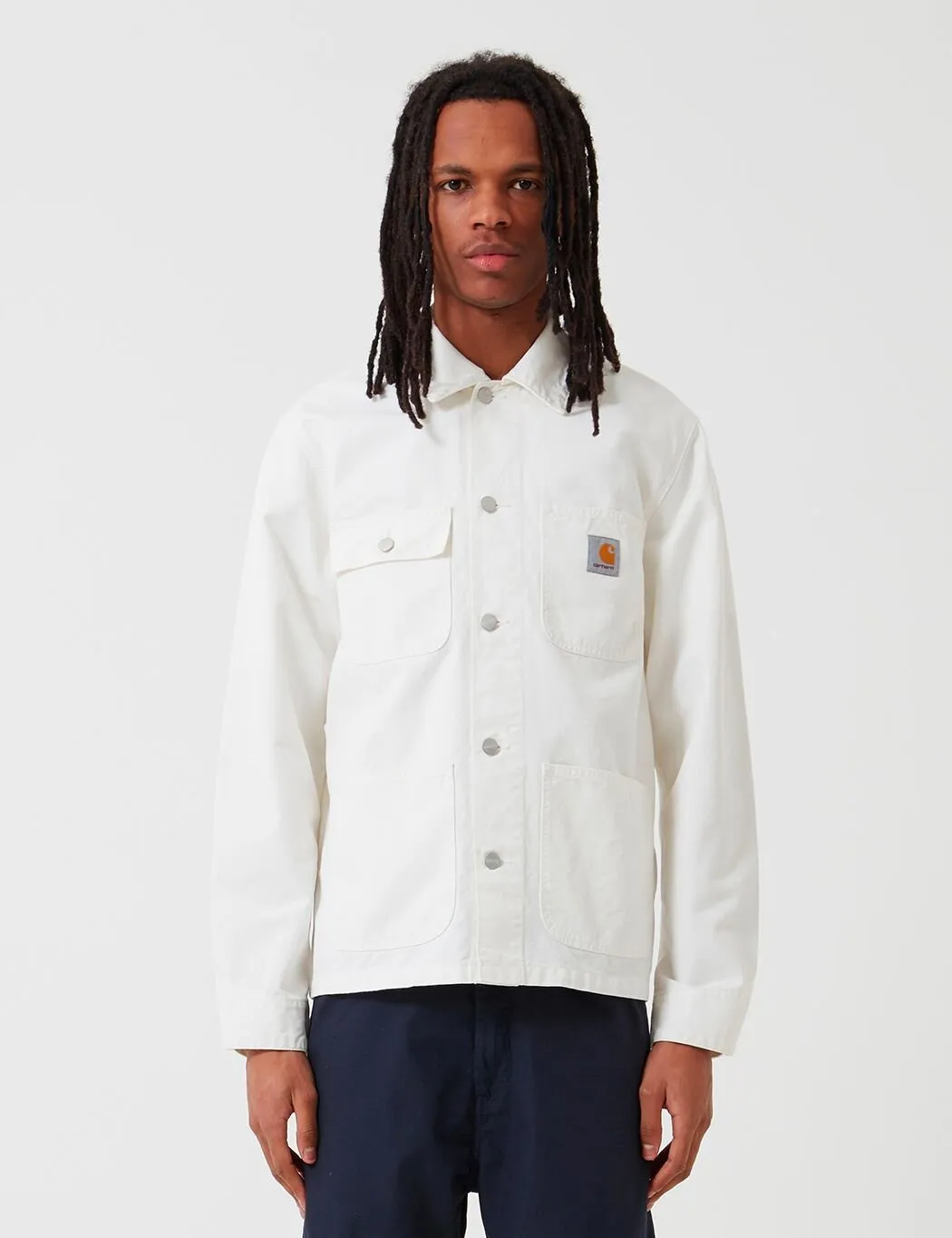 Carhartt-WIP Michigan Coat (Cotton Newcomb Drill) - Off-White