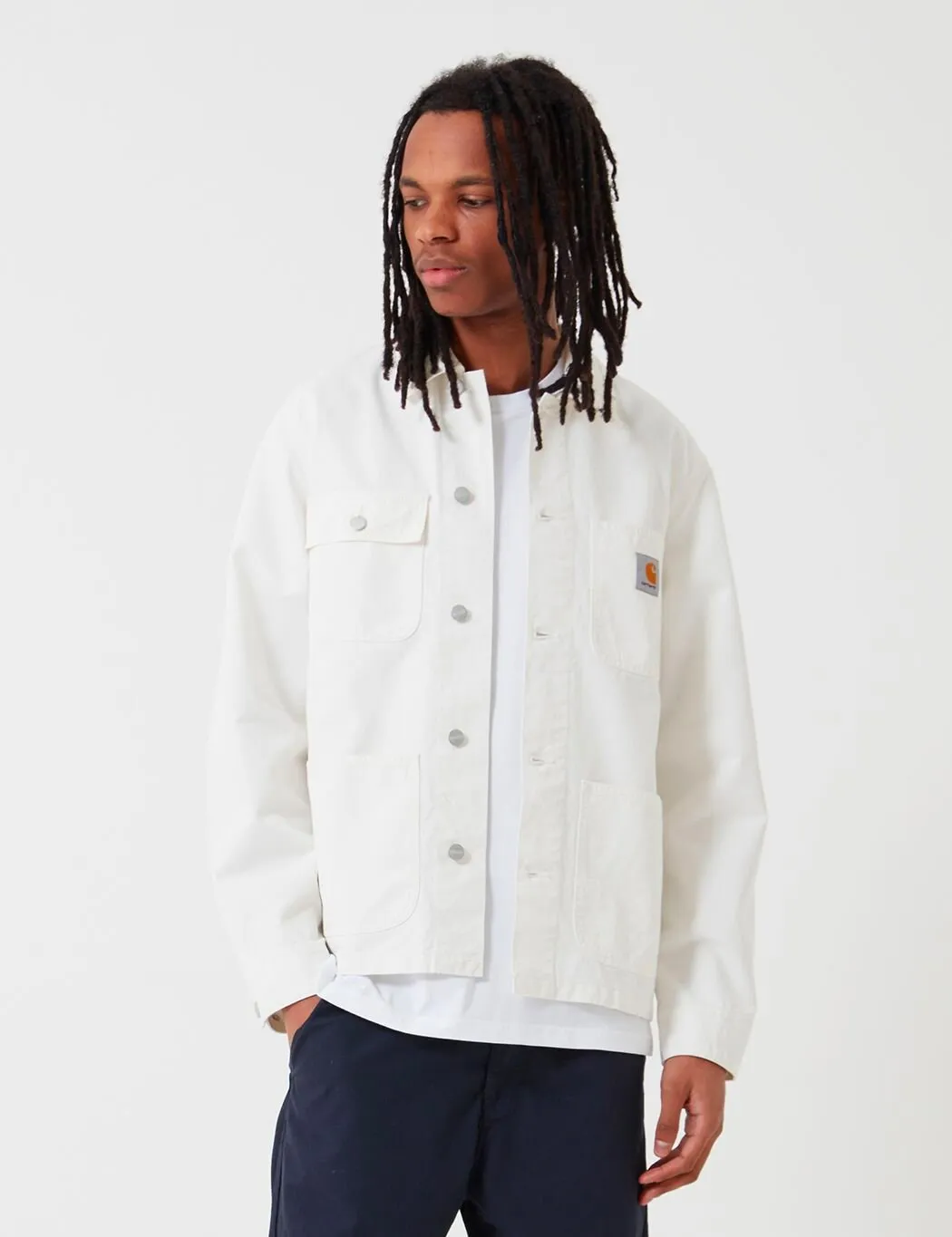 Carhartt-WIP Michigan Coat (Cotton Newcomb Drill) - Off-White