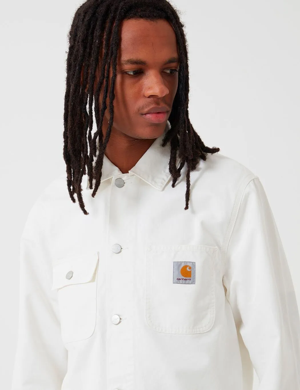 Carhartt-WIP Michigan Coat (Cotton Newcomb Drill) - Off-White