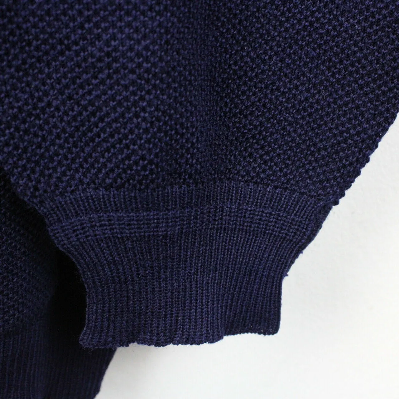 CHEMISE LACOSTE 90s Knit Cardigan Navy Blue | XL