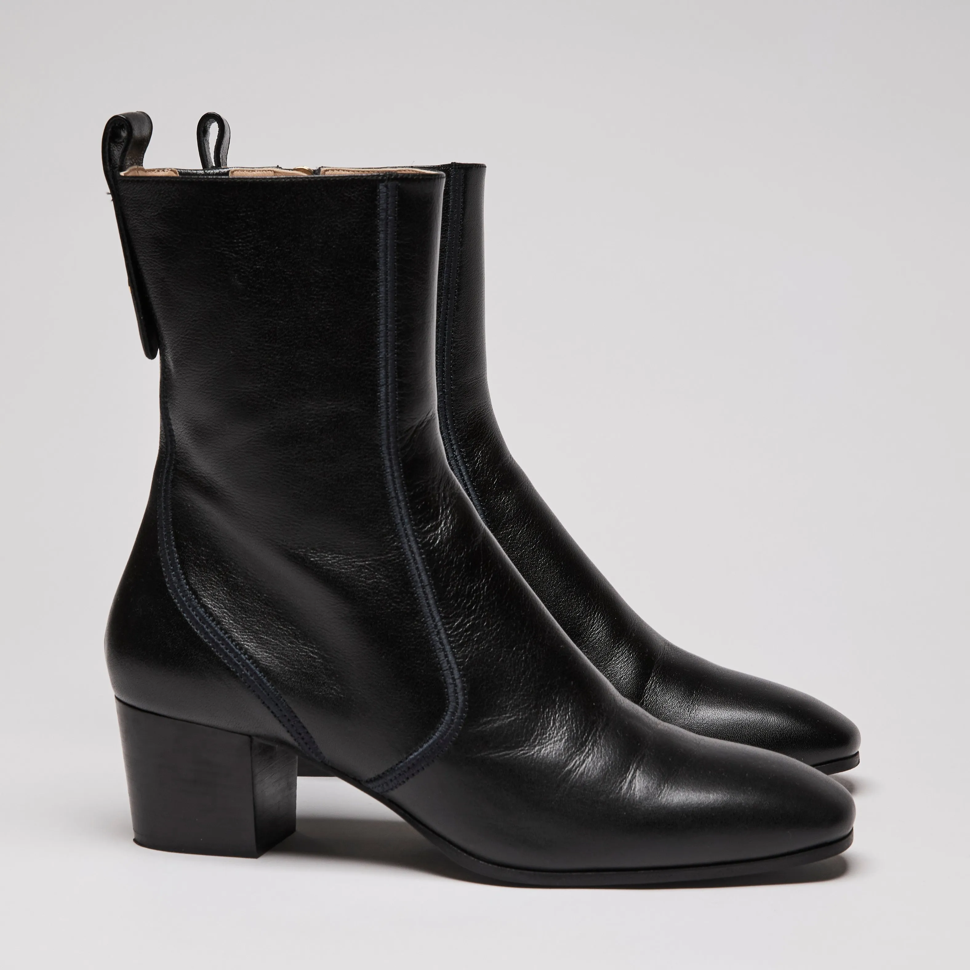 Chloé Goldee Leather Ankle Boots Size 38