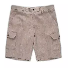 Cleman Cargo Short in Portofino Linen and Silk