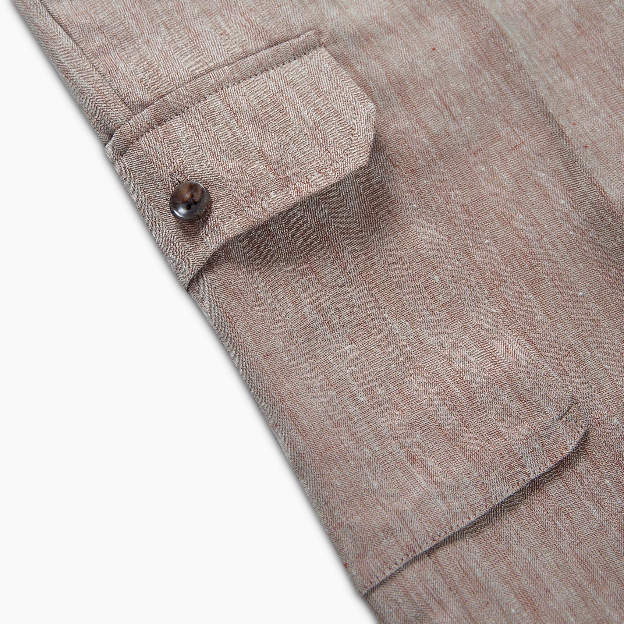 Cleman Cargo Short in Portofino Linen and Silk