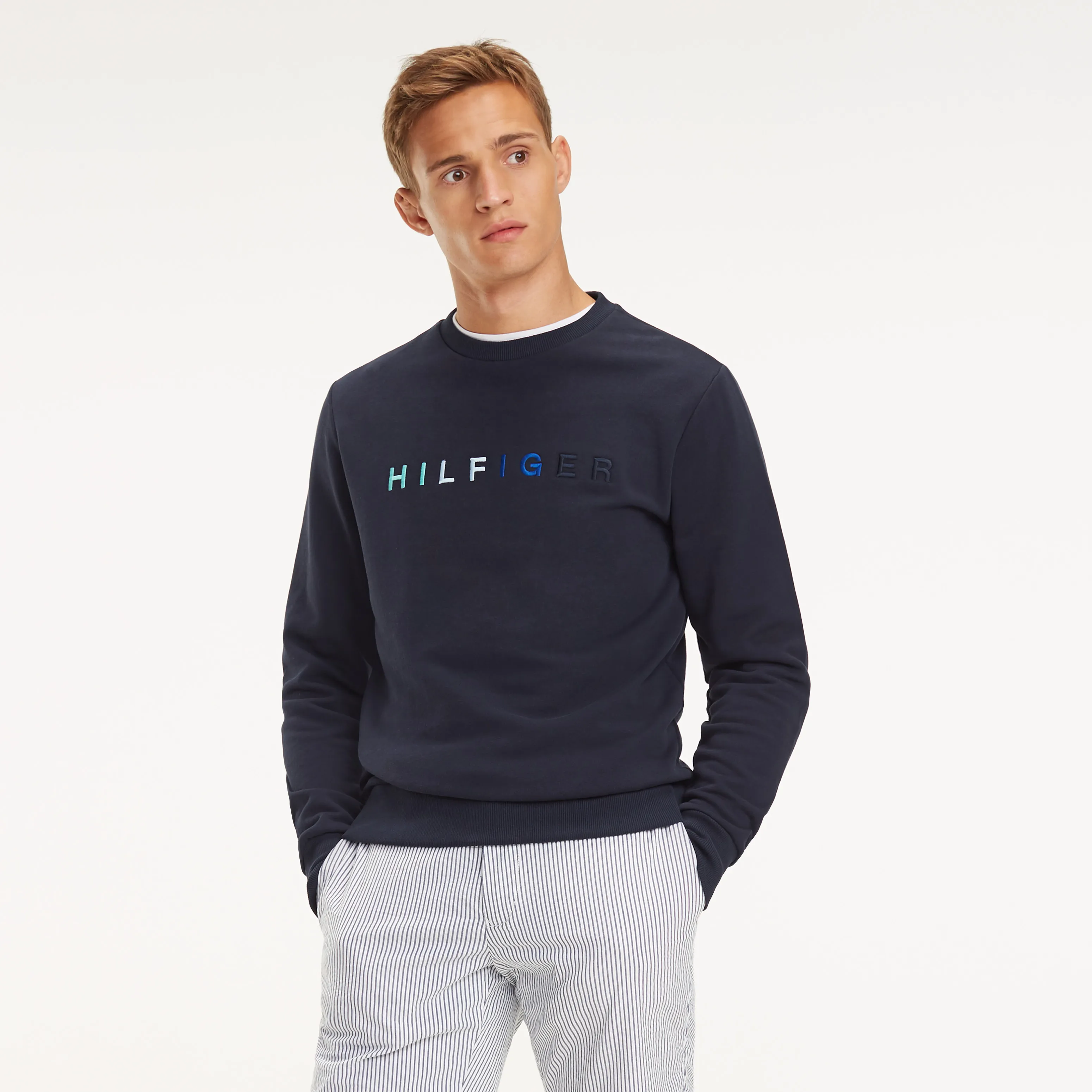 Colour-blocked Logo Sweatshirt | Hoodies | Tommy Hilfiger