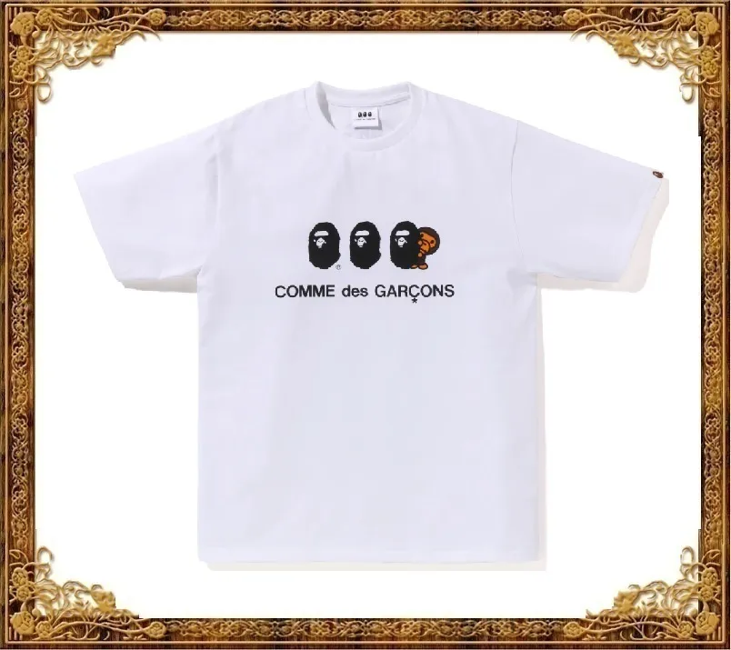 COMME des GARCONS  |Unisex Street Style Collaboration Cotton Logo Designers