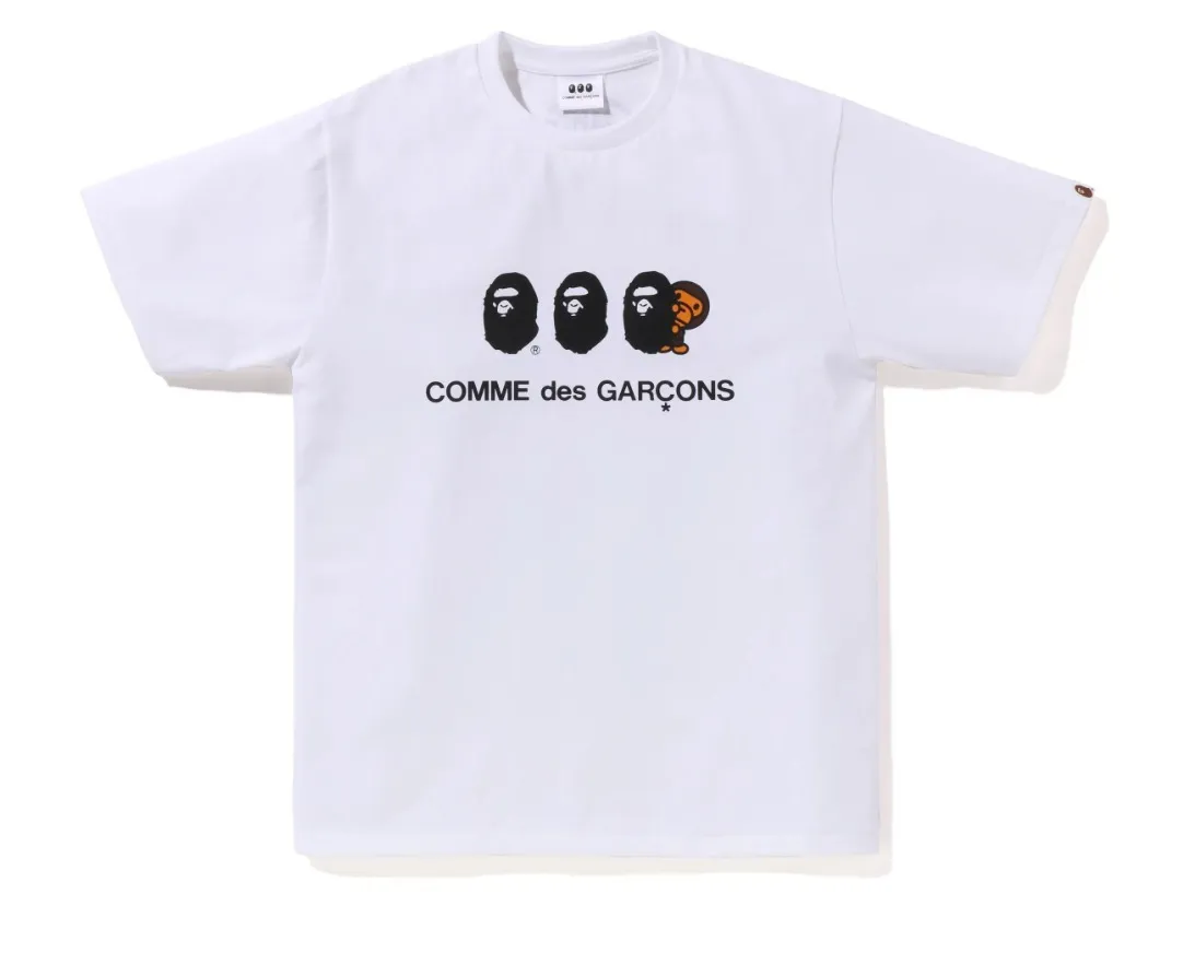 COMME des GARCONS  |Unisex Street Style Collaboration Cotton Logo Designers