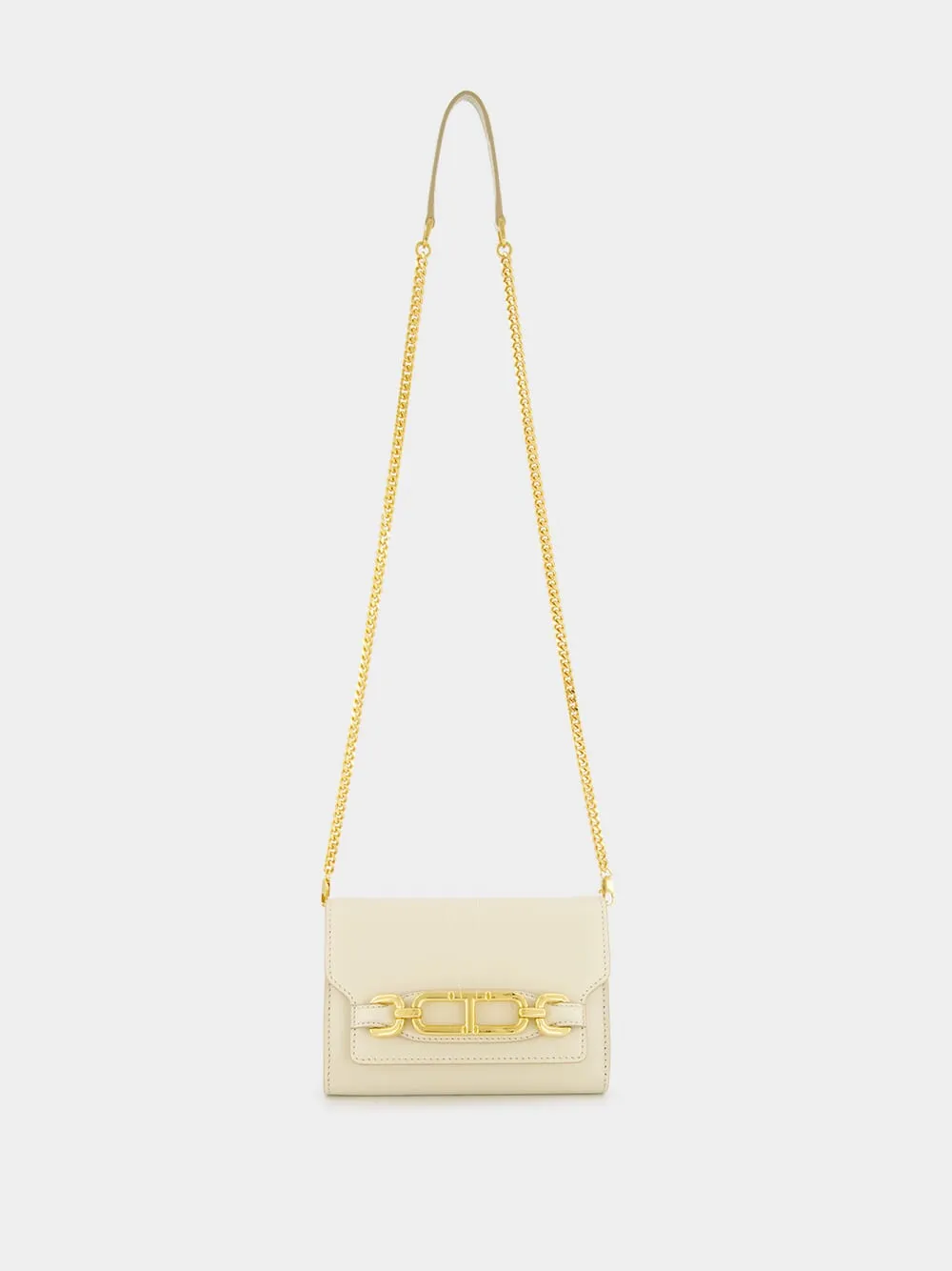 Cream Logo Crossbody Bag