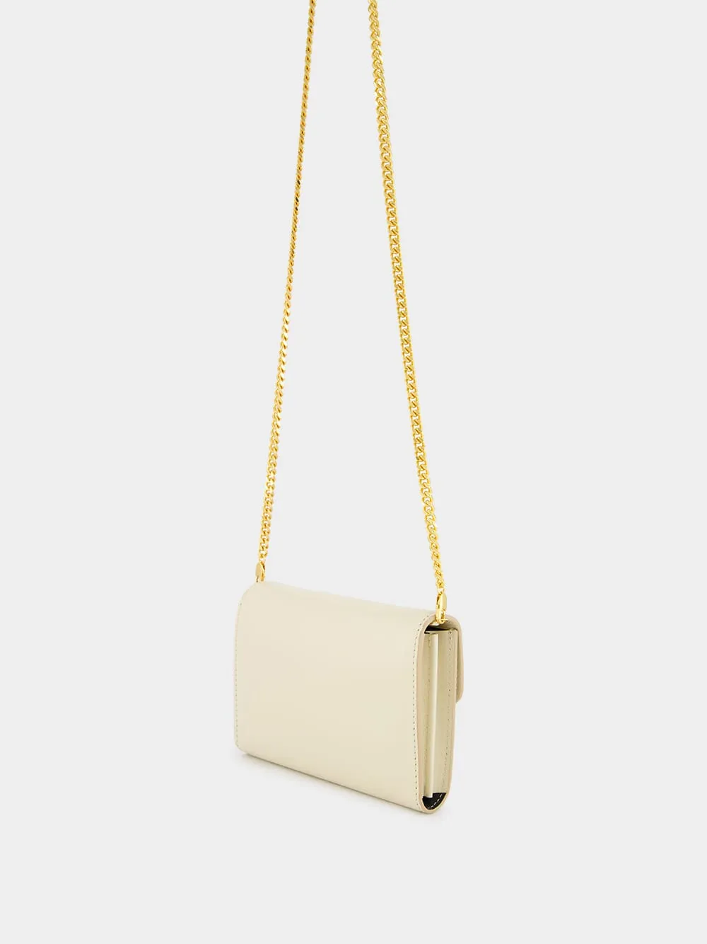 Cream Logo Crossbody Bag