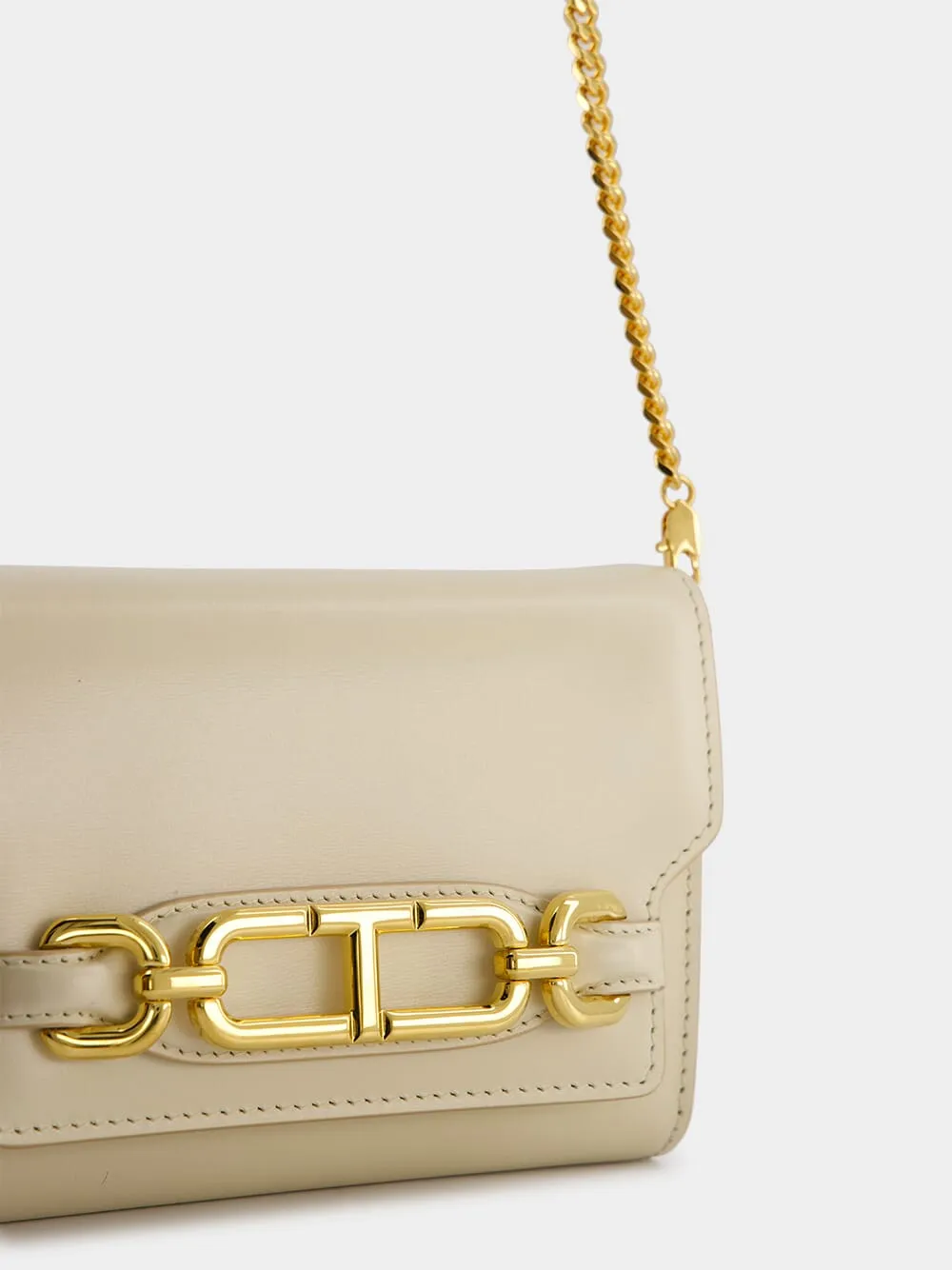 Cream Logo Crossbody Bag