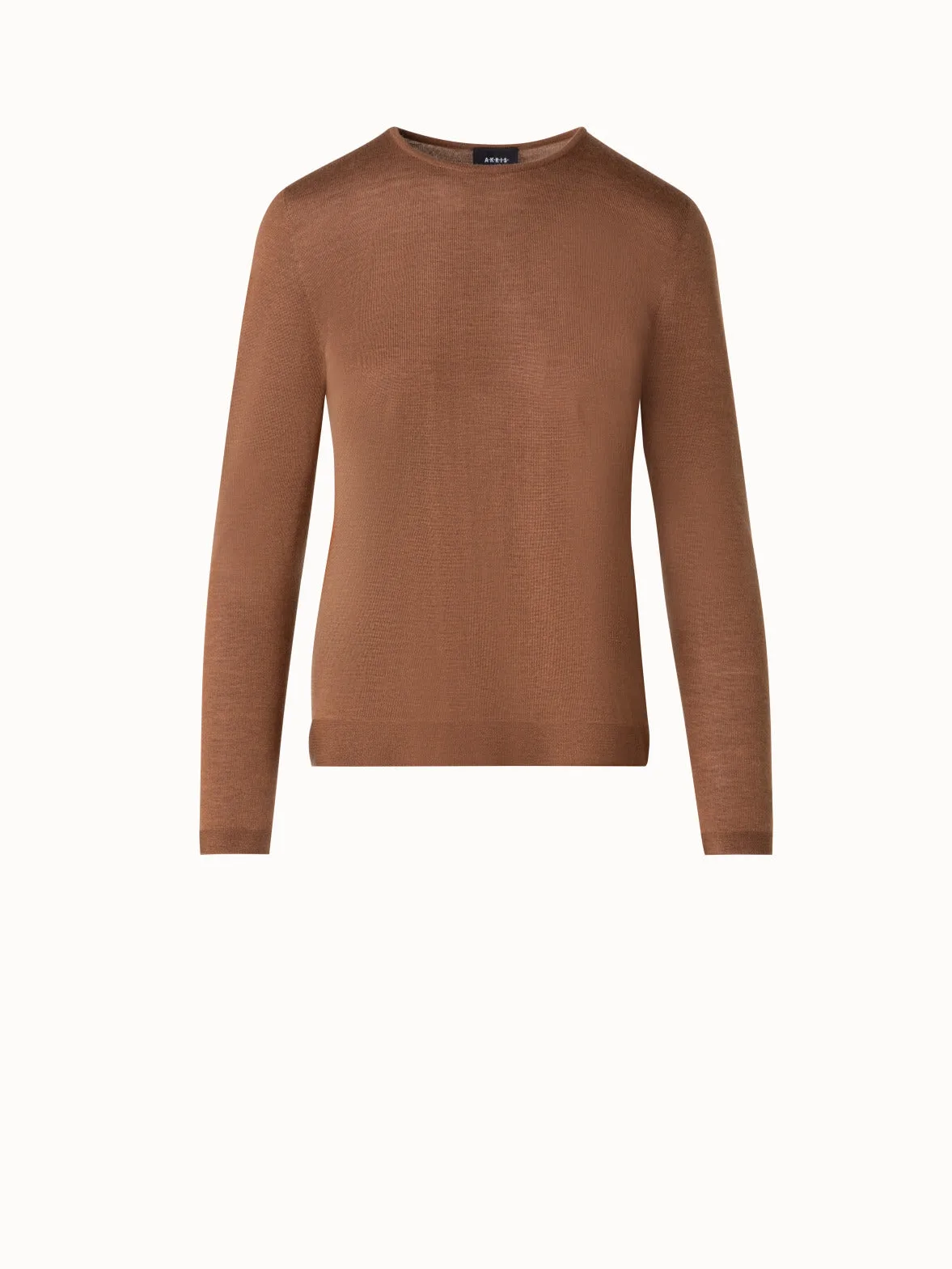 Crew Neck Cashmere Silk Sweater