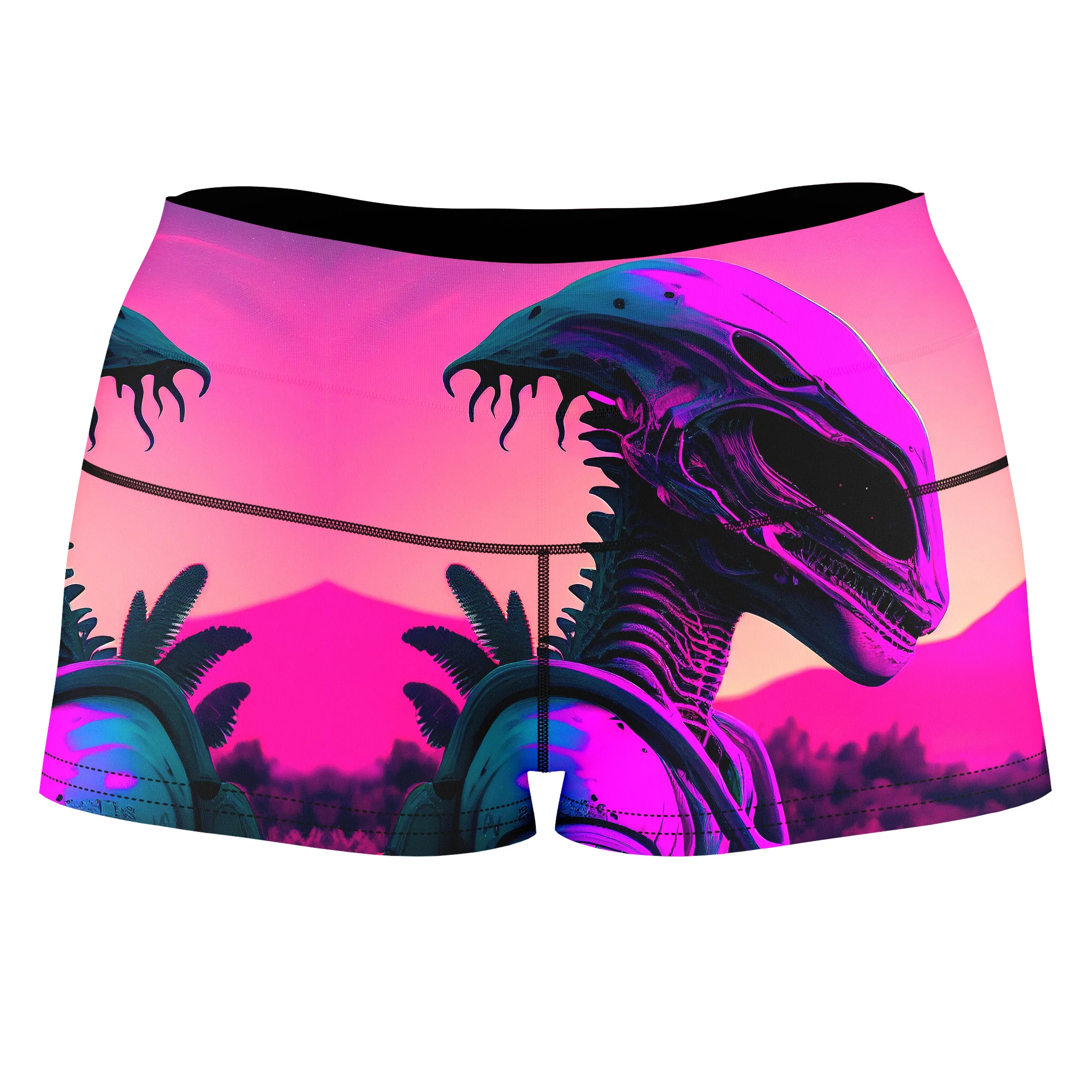 Dawn of a New Age High-Waisted Women's Shorts