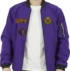 Deference Clothing® compatible with Omega Psi Phi Clothing® Chapter 59 Bomber Jacket Patches