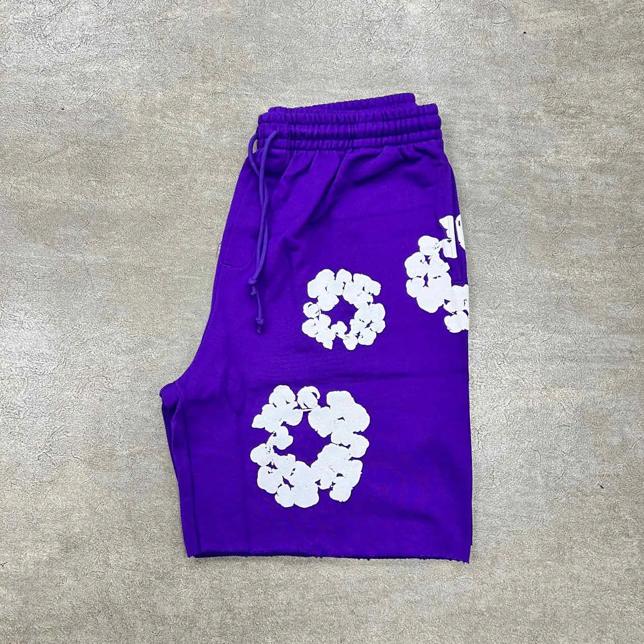 Denim Tears Shorts COTTON WREATH Purple New Size XL