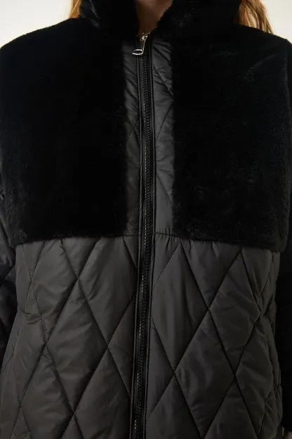 Detail Quilted Coat