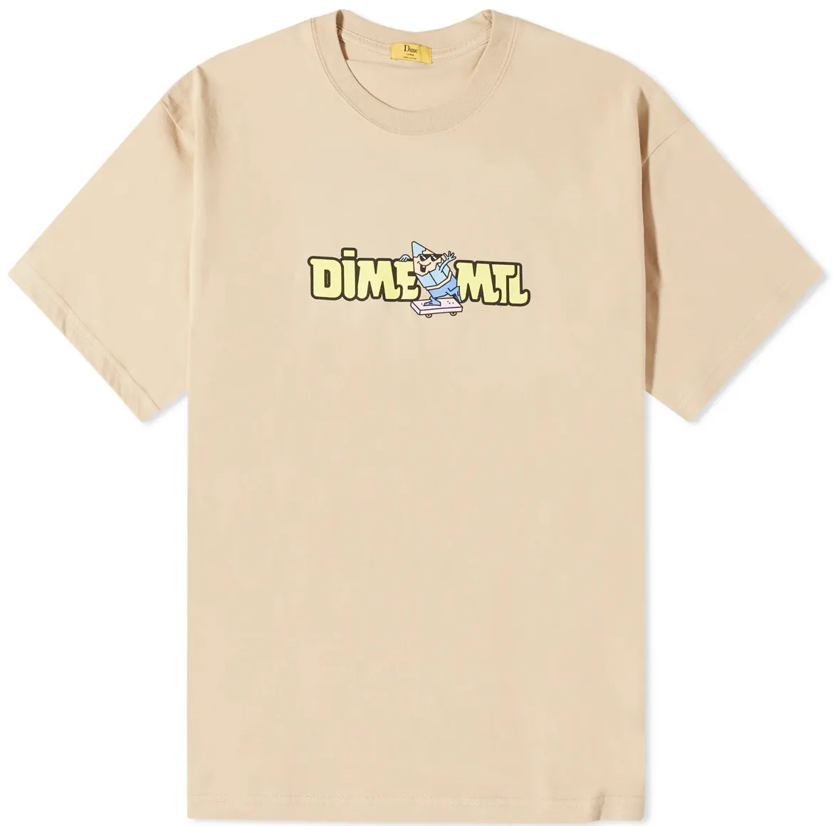 Dime  |Crew Neck Cotton Short Sleeves Logo Skater Style