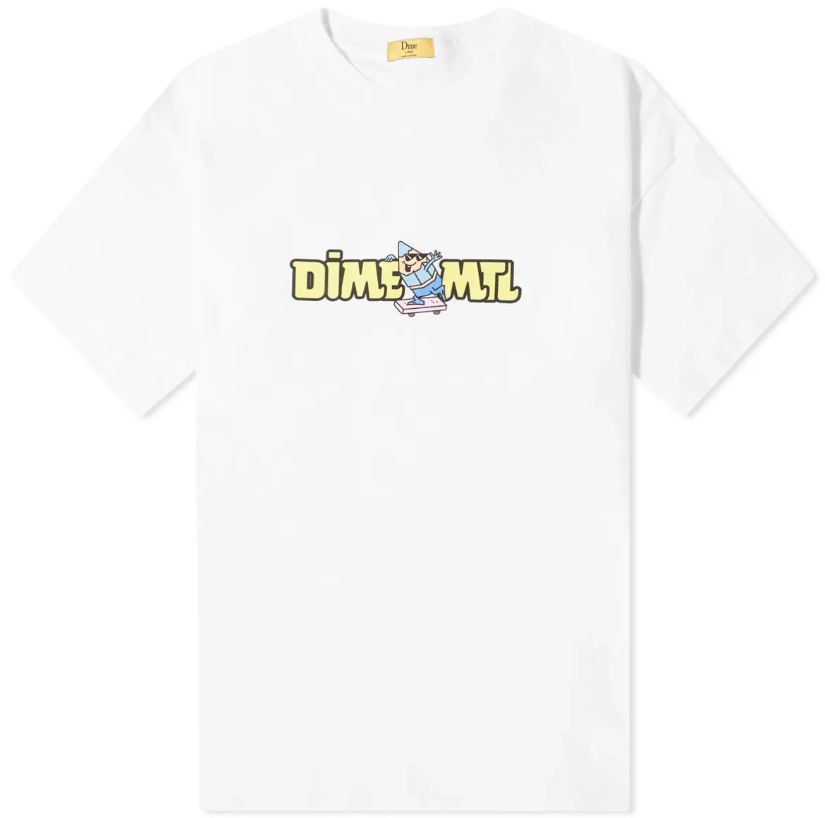 Dime  |Crew Neck Cotton Short Sleeves Logo Skater Style