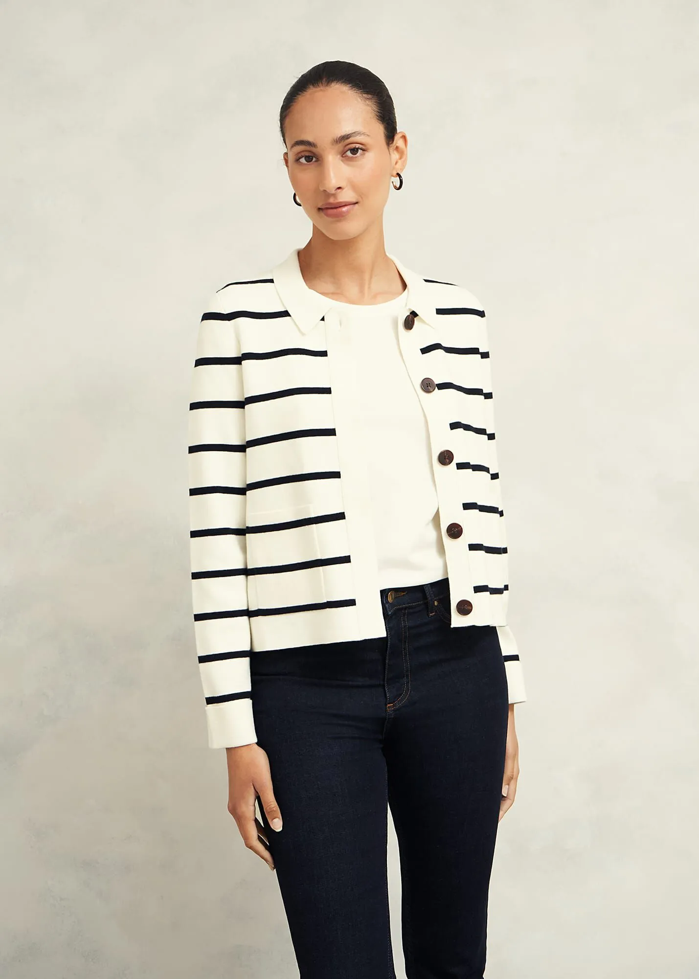 Ellie Cotton Wool Knitted Jacket 