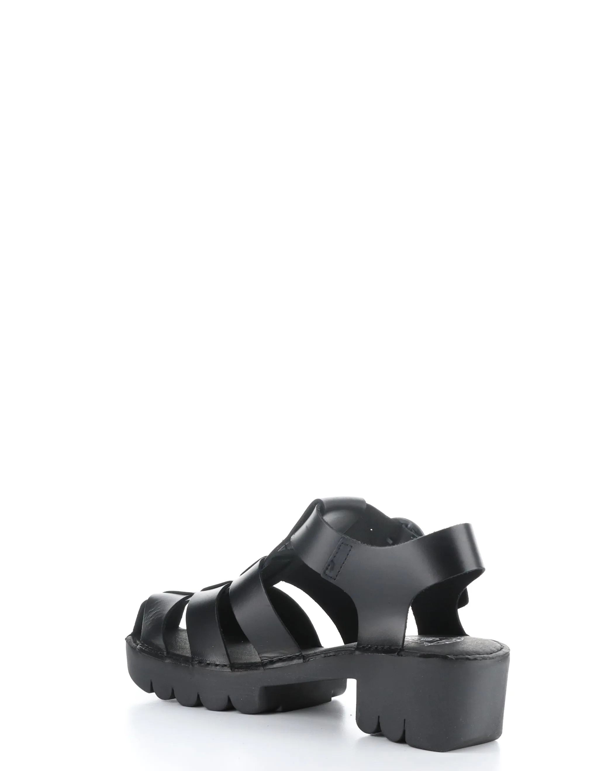 EMME511FLY 005 BLACK Round Toe Sandals