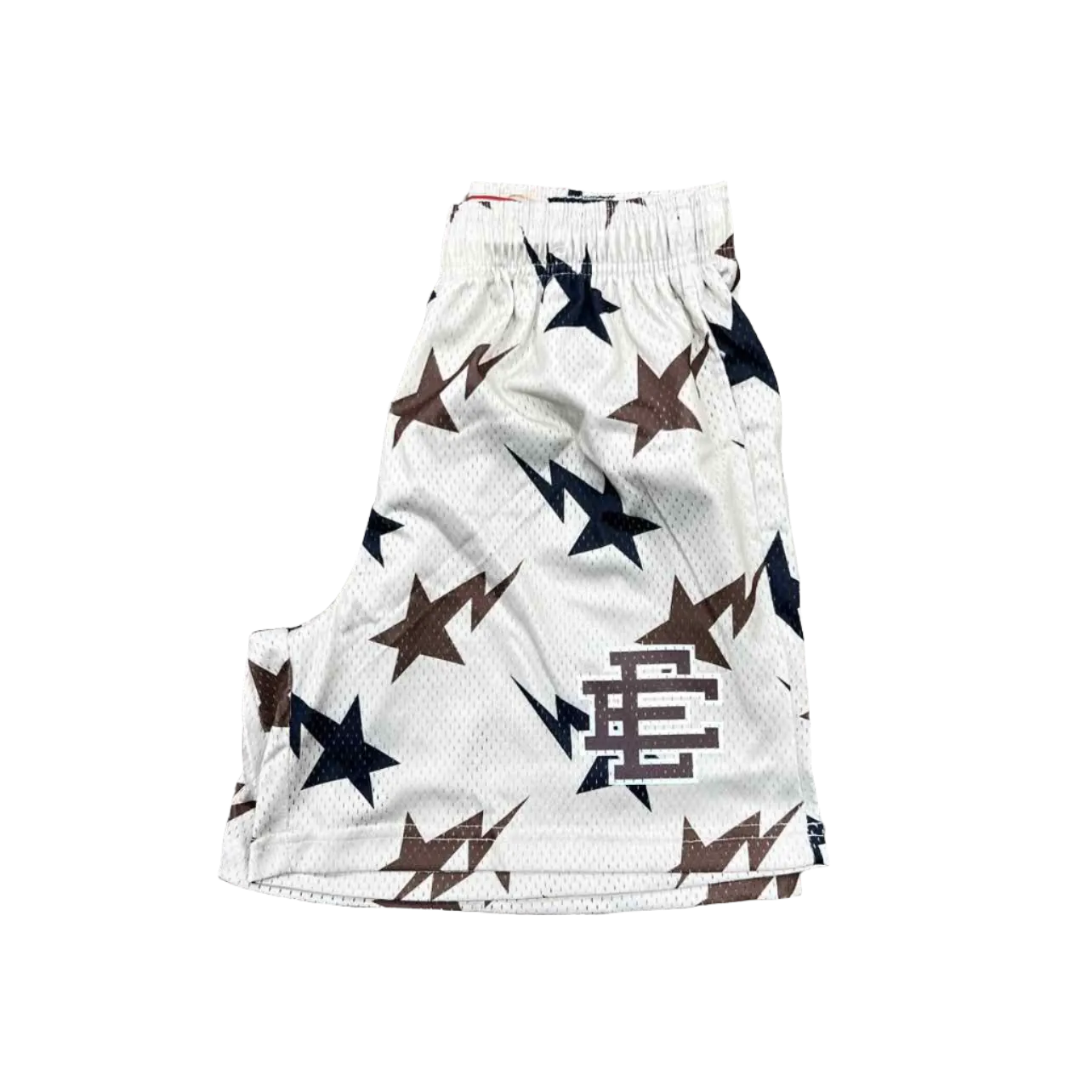 Eric Emanuel Mesh Shorts EE BAPE Cream New Size XL