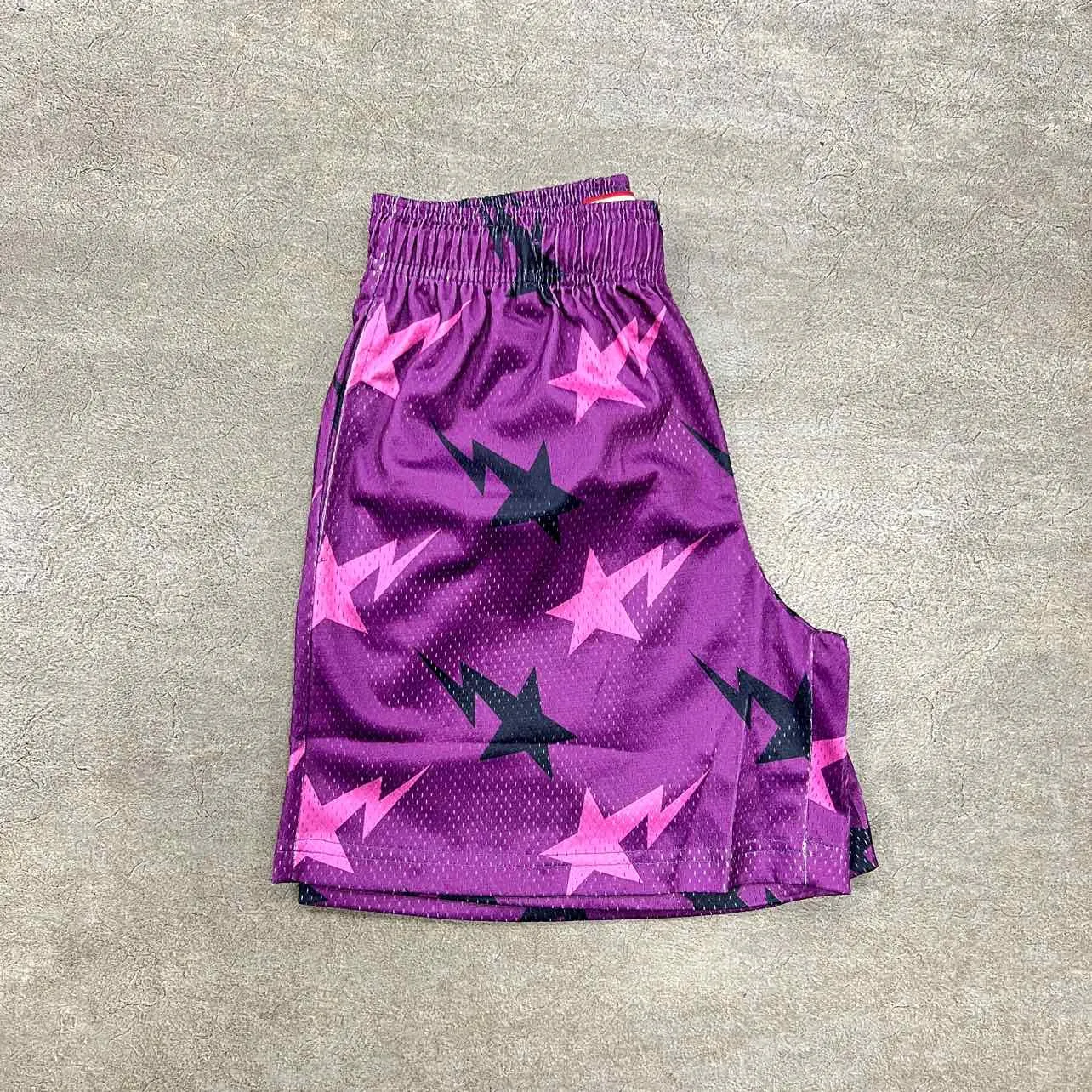 Eric Emanuel Mesh Shorts EE BAPE Purple New Size S