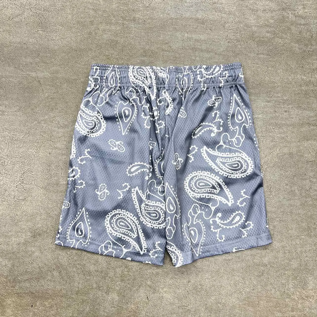 Eric Emanuel Mesh Shorts GREY PAISLEY Grey New Size S