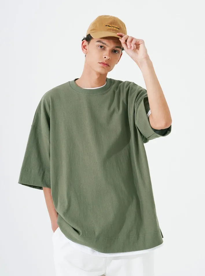 FP142  |Unisex Street Style Plain Cotton Short Sleeves T-Shirts