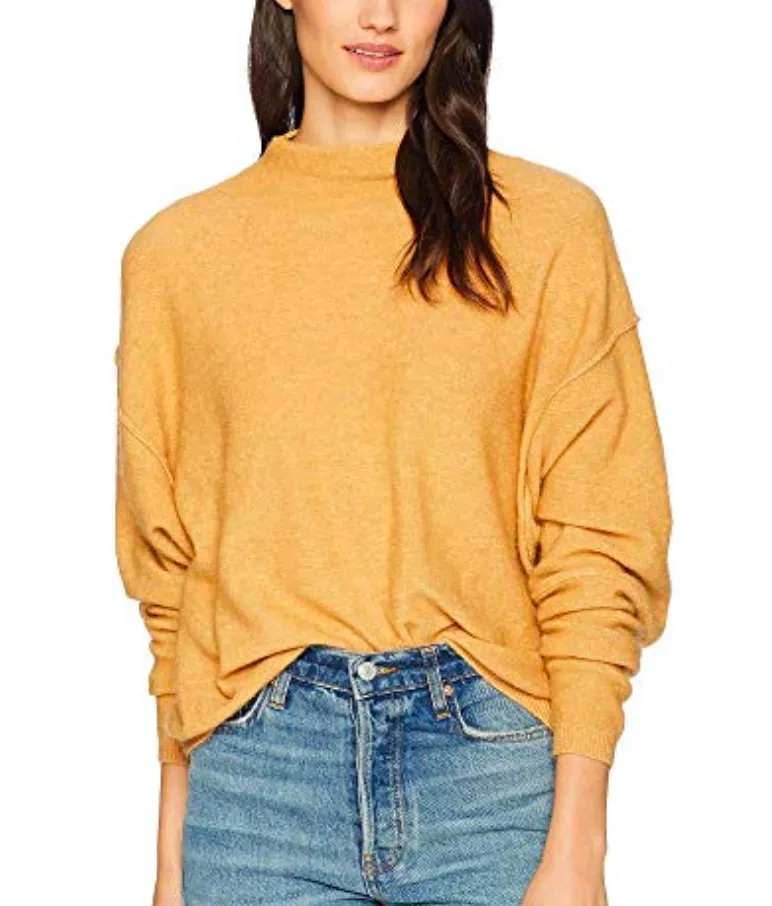 Free People - Breakaway High Neck Pullover - Desert Sand