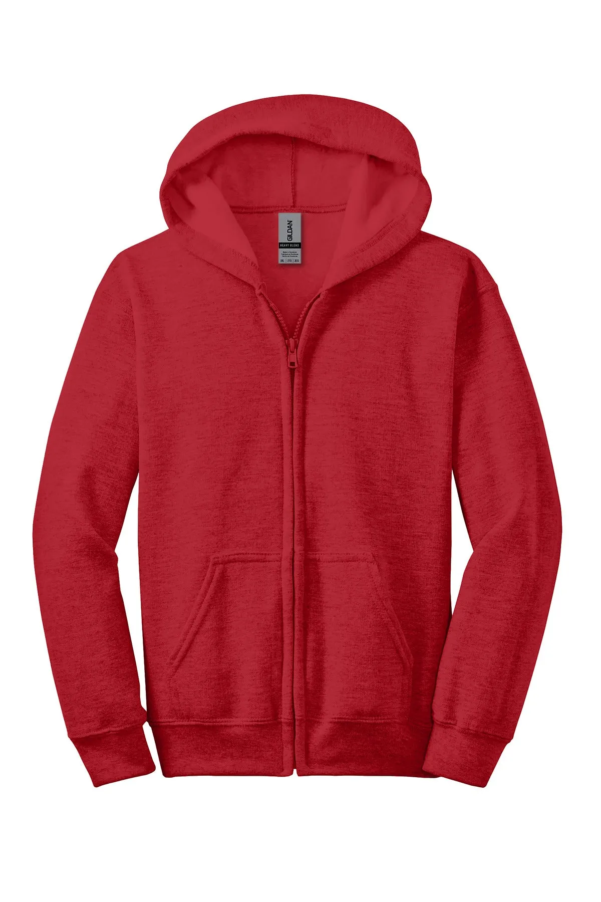 Gildan Youth Heavy Blend Full-Zip Hooded Sweatshirt