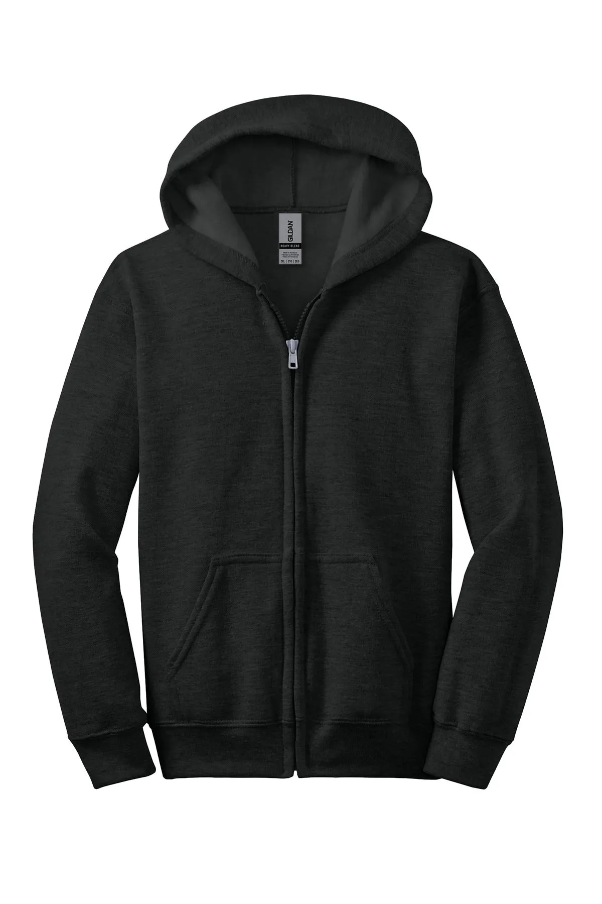 Gildan Youth Heavy Blend Full-Zip Hooded Sweatshirt