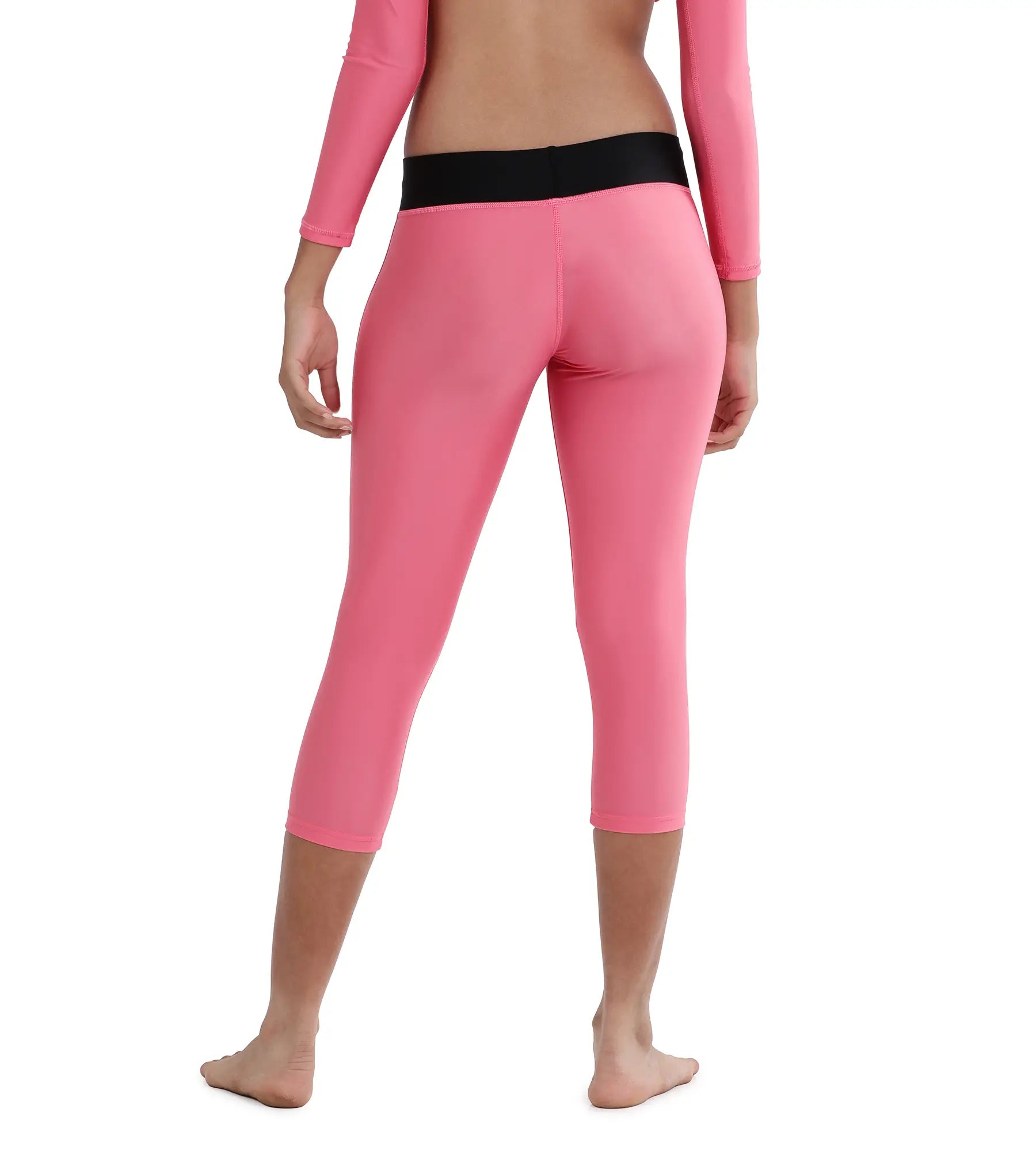 Girl's Active Capri - Fadango Pink &  Black